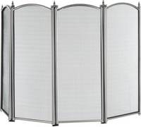 4-Panel Black Fire Screen One Size