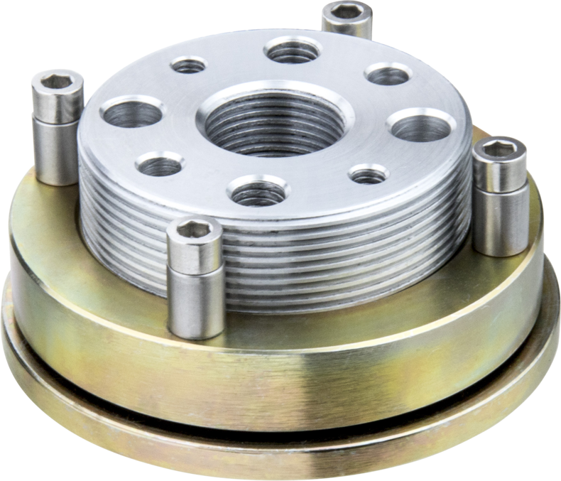 Complete Mitchell Threaded Collar, Castle Nut and Round Plate Set
