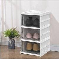 Living and Home 3 Tier Box Unit Shoe Rack