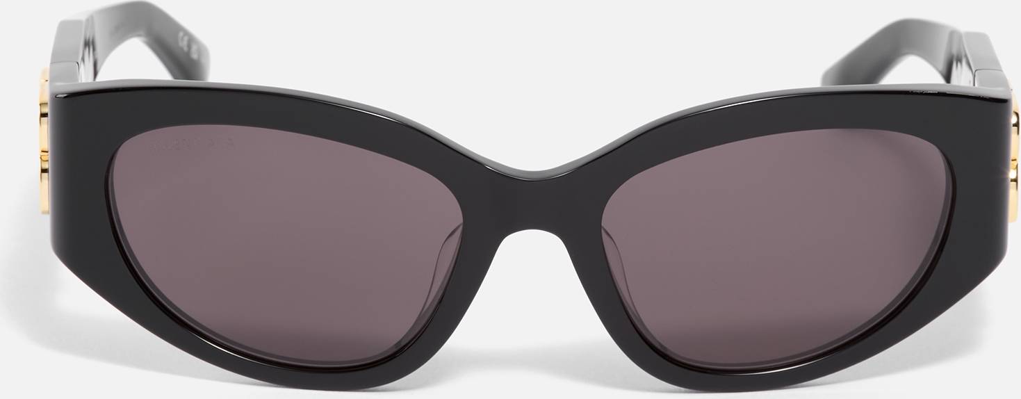 Balenciaga Rektangulære Solbriller 55 Mm - Sort