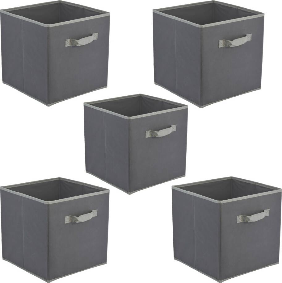 Geezy 5 Foldable Square Cubes Storage Box