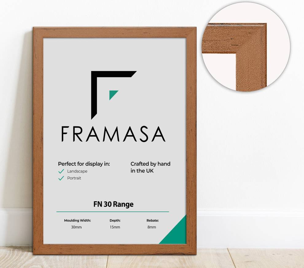 Framasa Walnut, 5x3.5 Inch The Factory & Photo Frame