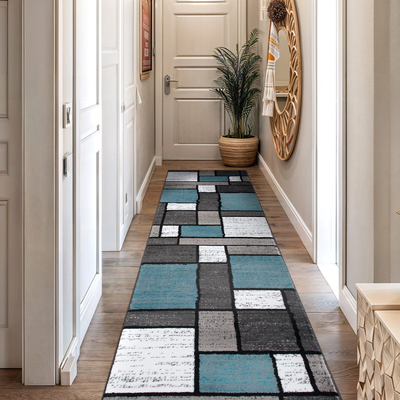 World Rug Gallery Contemporary Blue, Multicolor