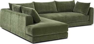 Green sectional sofa Poly & Bark Multi Color Sectional Marcel Sofa