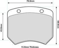 FERODO DS2500 Brake Pads To Fit AP Racing Various 2