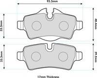 FERODO DS2500 Brake Pads Rear Pad