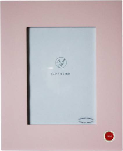 Knight 5x7 Pink Panic Button Photo Frame