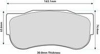 PAGID RST1 Brake Pads To AP