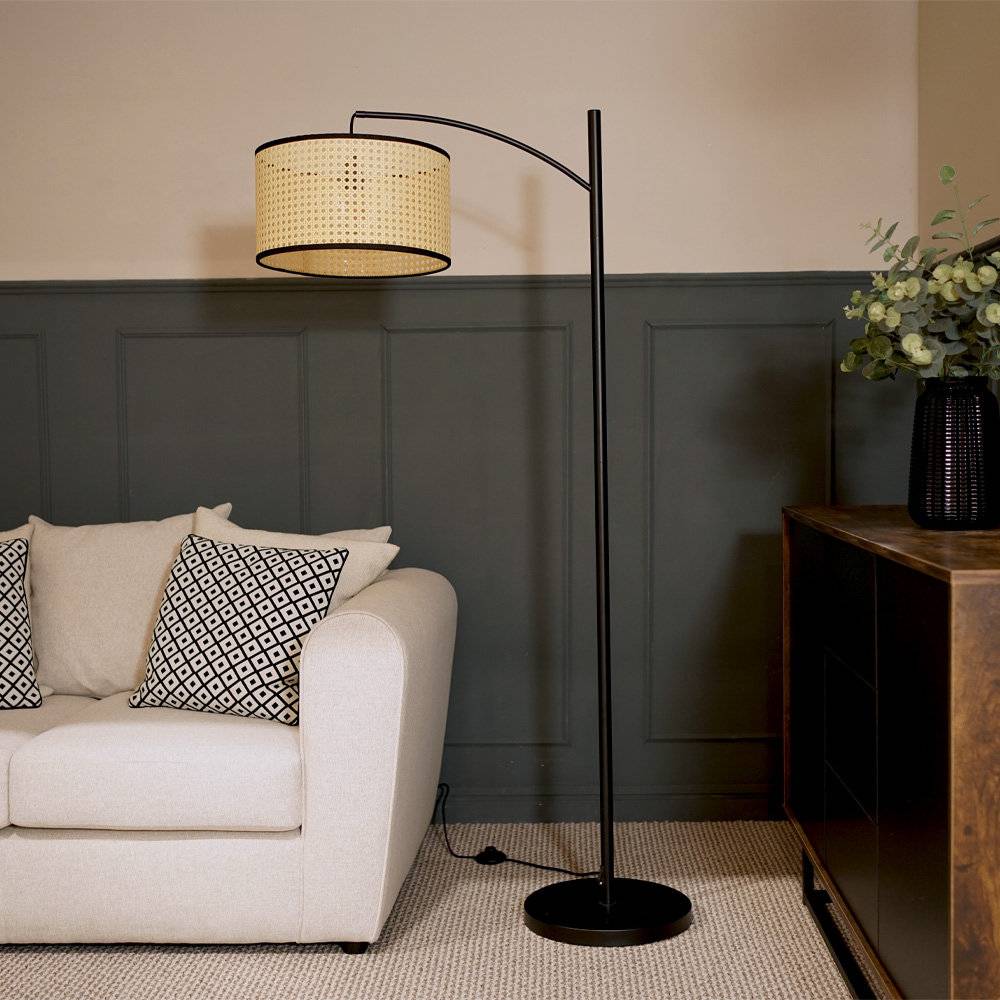 MiniSun Preto Curve Floor Lamp