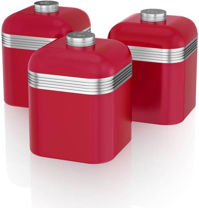 Swan Retro Set 3 Kitchen Container 3pcs