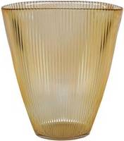 Ivyline Amber Ribbed Vase