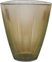 Ivyline Mocha Ribbed Vase