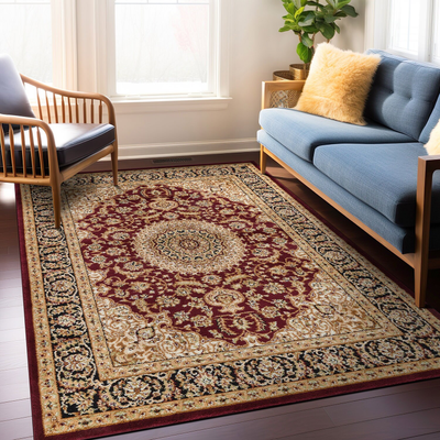 World Rug Gallery Traditional Red
