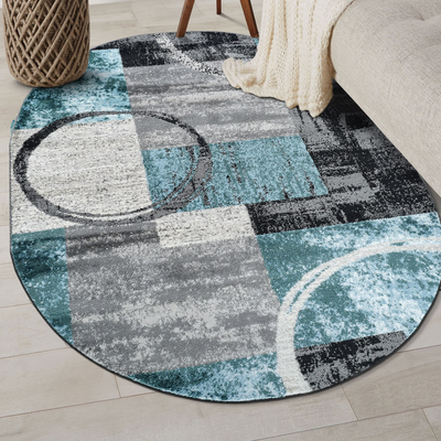 World Rug Gallery Abstract Multicolor