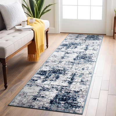 World Rug Gallery Distressed Blue