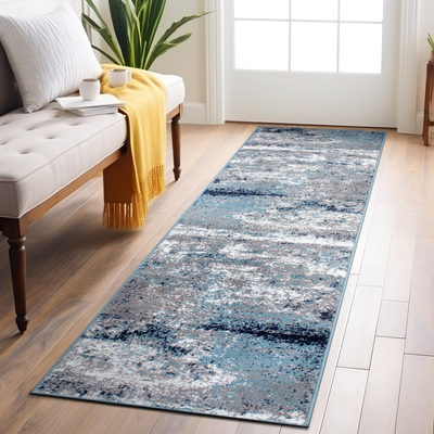 World Rug Gallery Distressed Blue