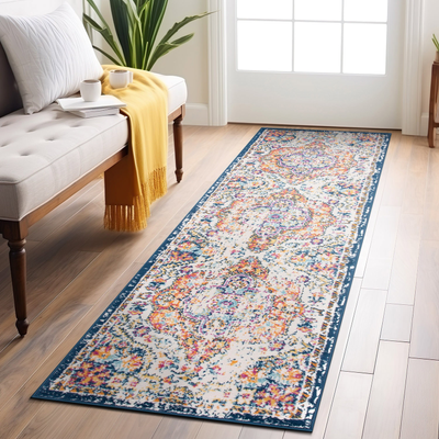 Main Street Rugs The Curated Nomad Sunset Distressed Multicolor