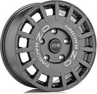 OZ Racing Rally Van Alloy Wheels In Dark Graphite Silver Lettering Set 4 18x8 Inch ET56 5x120 PCD, Silver