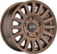 OZ Racing Rally Alloy Wheels In Gloss Bronze With Black Lettering Set 4 17x8 Inch ET0 5x120 PCD, Bronze
