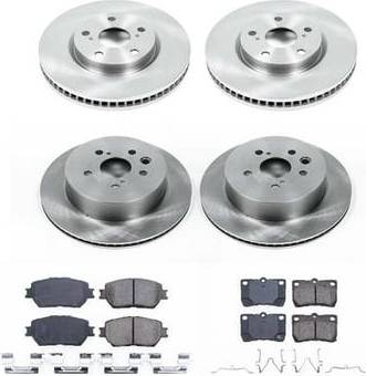 Brake kit Rap Brakes Ultimate Brakes Front and Rear Ceramic Brake Pad Rotor Kit
