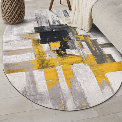World Rug Gallery Modern Abstract Gold