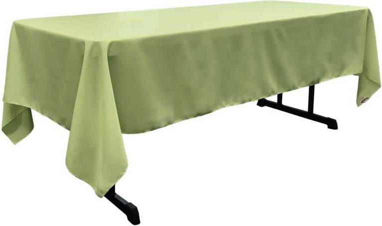 LA Linen Linen Polyester Poplin Rectangular 60x144 Tablecloth