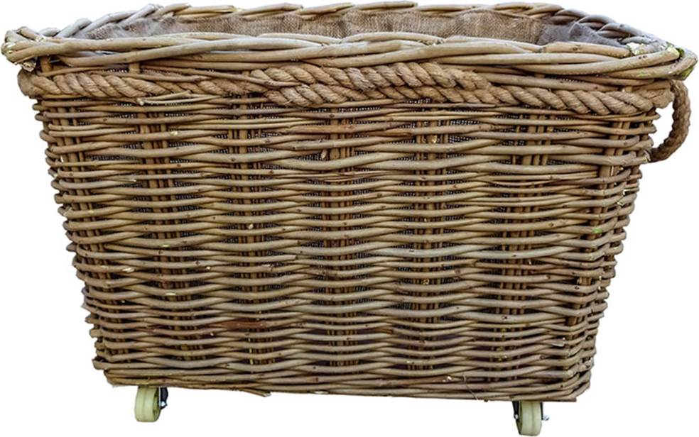 Hamper Extra Large Rope Handle Wicker Log