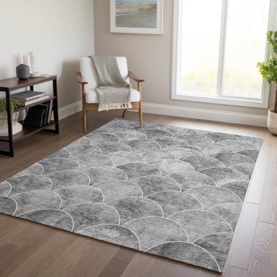 Machine washable rugs Addison Rugs Machine Washable Gray