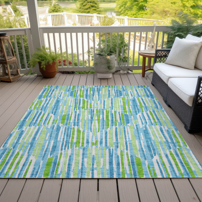 Machine washable rugs Addison Rugs Machine Washable Blue