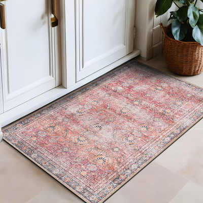 World Rug Gallery Vintage Red