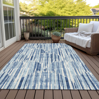 Addison Rugs Machine Washable Chantille Blue