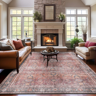 World Rug Gallery Vintage Red