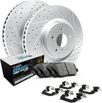 Car brakes R1 Concepts Rear Brakes Rotors Kit