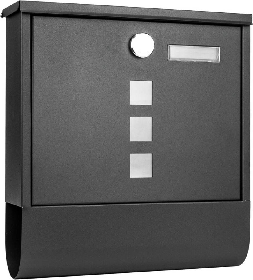 TekBox Large Mailbox Wall-Mounted Letterbox Secure Key Lock Parcel Post
