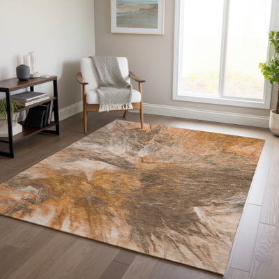 Machine washable rugs Addison Rugs Machine Washable Orange