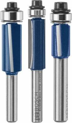 Router bit set Bosch 3-Piece Carbide-tipped Router Bit Set RBS020SXW