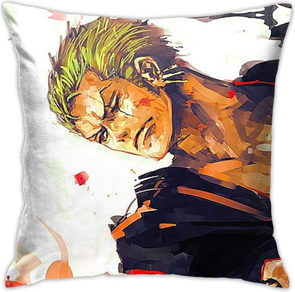 KEROTA Roronoa OnePiece Soft Square Spring Cushion Cover