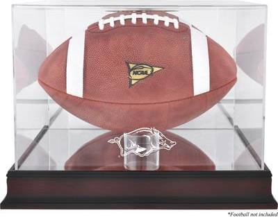 Fanatics Authentic Arkansas Razorbacks Mahogany Base Football Case