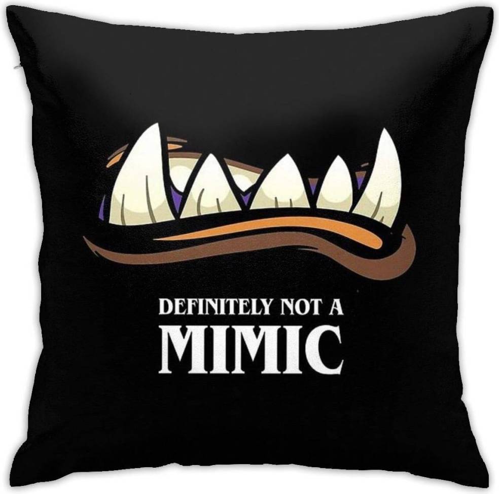 Gaming sofa KEROTA Definitely Not A Mimic Tabletop Rpg Cushion Cover
