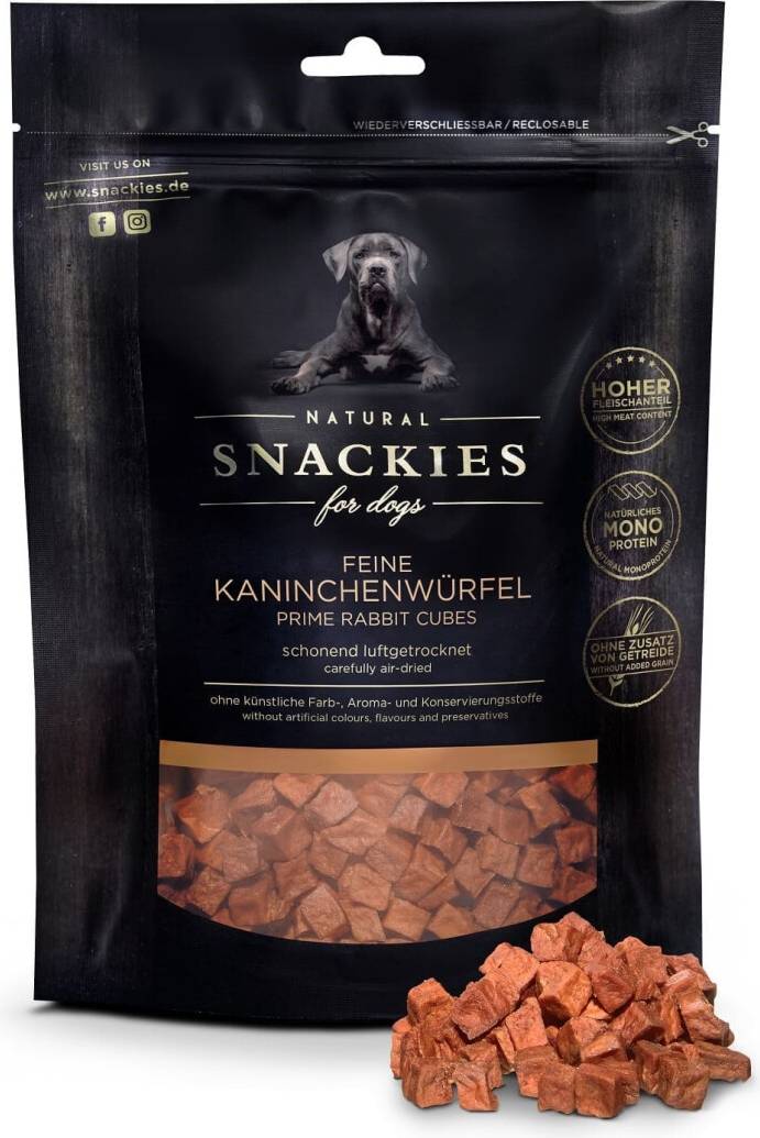 Snackies Fine Rabbit Cubes 0.1kg