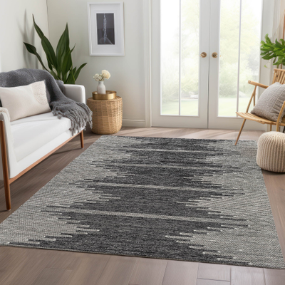 Addison Rugs Machine Washable Moroccan Black