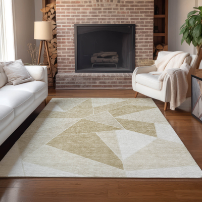 Addison Rugs Machine Washable Beige, Brown