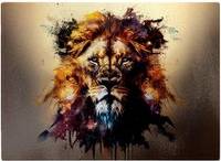 Warren Reed Lion Face Splashart Chopping Board