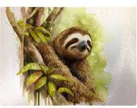 Warren Reed Sloth Watercolour Chopping Board 40cm