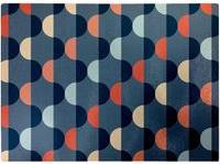 Warren Reed Geometric Pattern Blue Chopping Board
