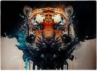 Warren Reed Tiger Face Splashart Chopping Board