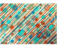 Warren Reed Retro Stripes Circles Chopping Board