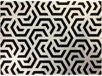 Warren Reed Hexagonal Geometric Pattern Black Chopping Board
