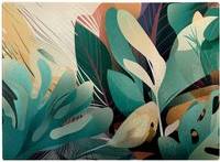 Warren Reed Abstract Tropical Leaves Chopping Board