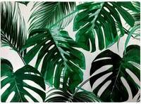 Warren Reed Tropical Jungle Leaf Pattern Chopping Board